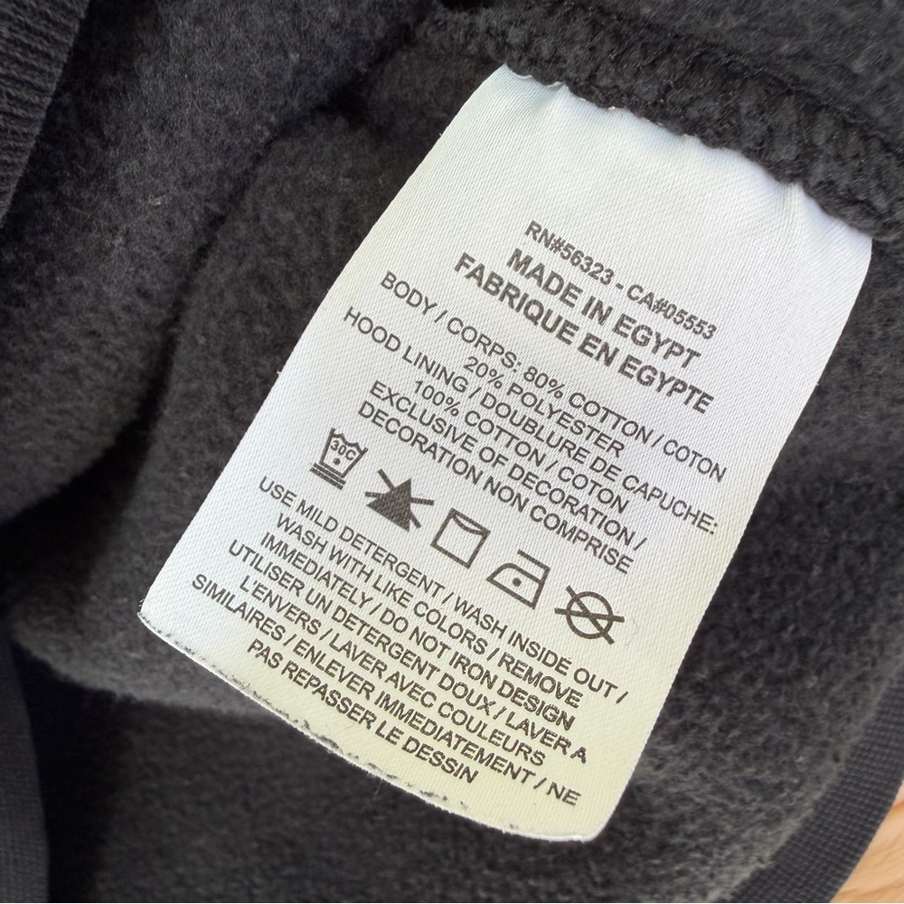 Nike Black Hoodie with Embroidered Floral Swoosh - Picture 7 of 7